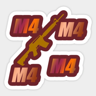 M4 weapon Sticker